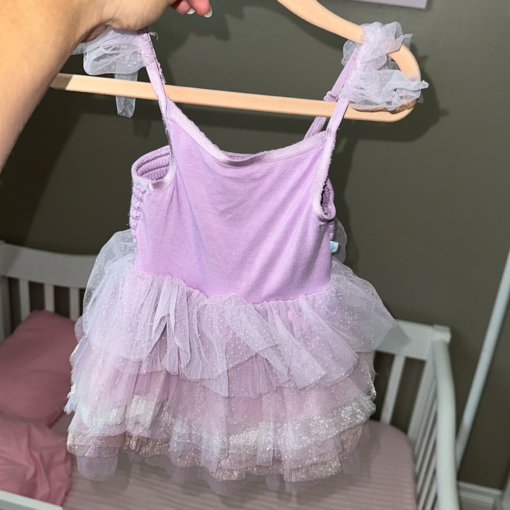 Posh peanut tulle dress 18-24 months purple.